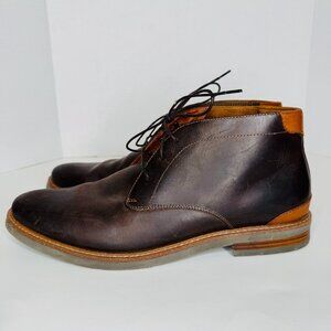 Florsheim Brown Leather Lace Up Chukka Boots Mens 10.5M 14274-215